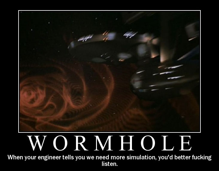 Star Trek Motivational Posters - Wormhole